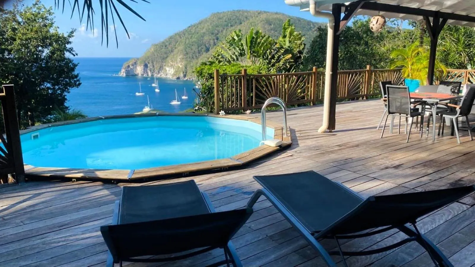 Villa Vue Sur Mer Tout Confort Avec Piscine, Proche Plages - Deshaies Centre